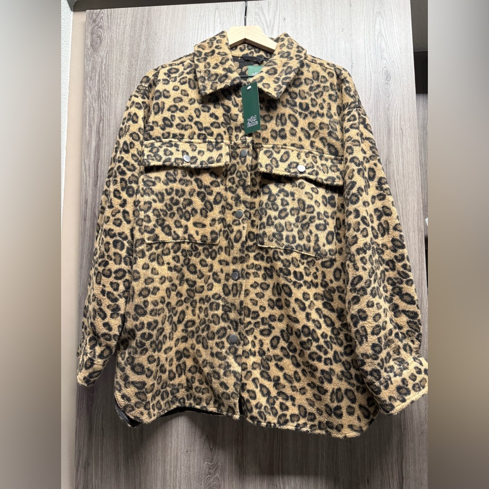 Leopard Print Button-Up Shacket